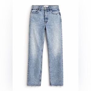 Abercrombie & Fitch The 90sStraight Ultra High Rise Jeans in an acid wash finish
